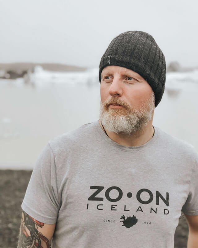 Viking Ingimar wears zoon Iceland