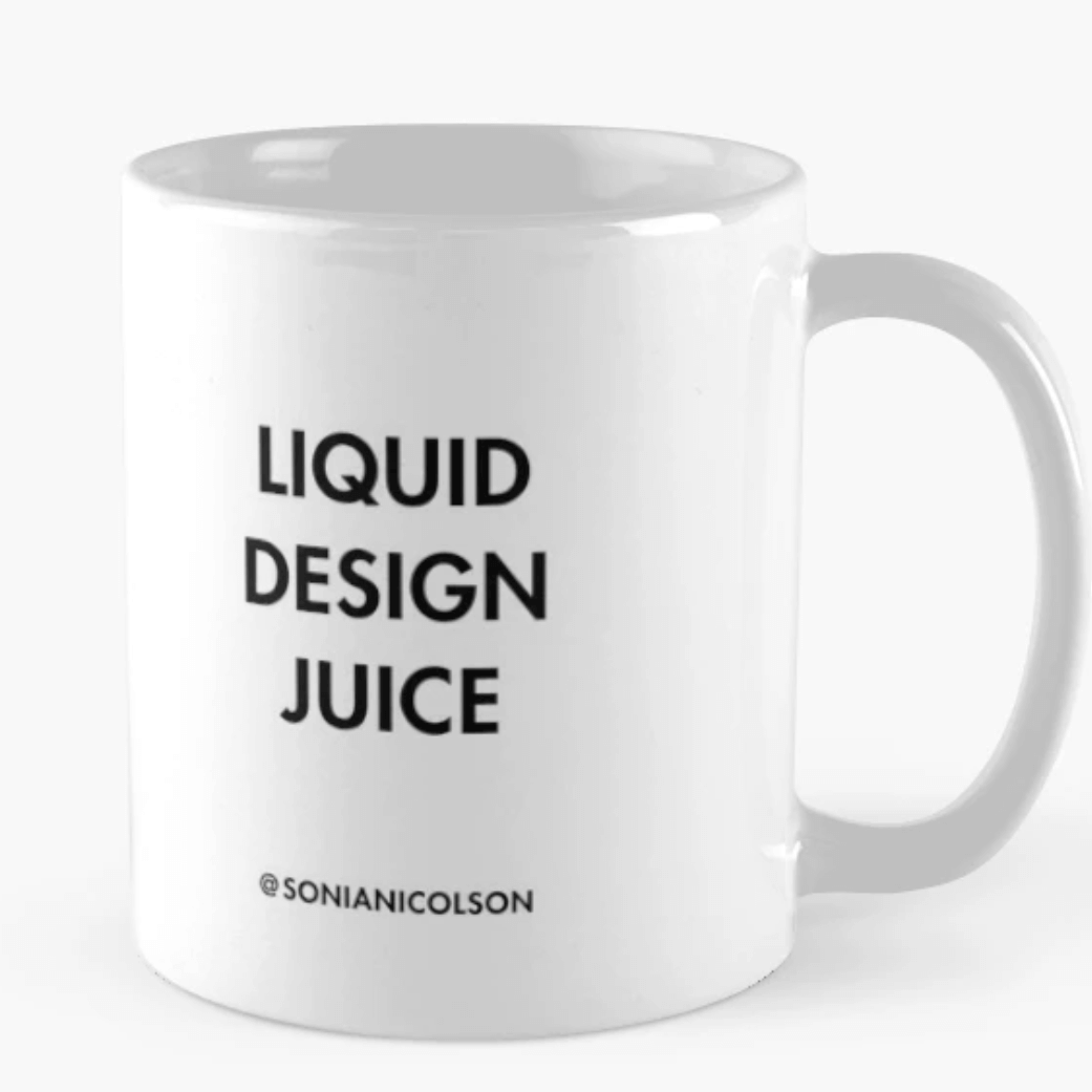 Liquid design juice mug